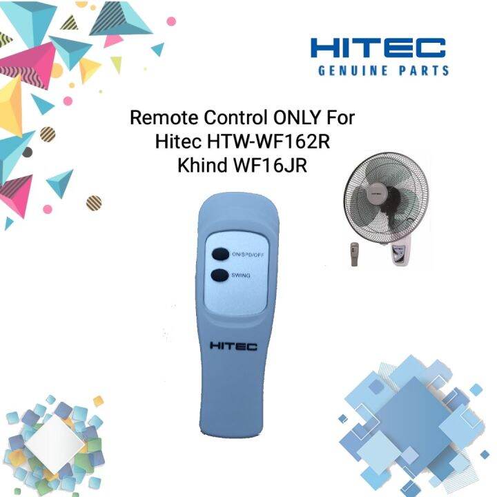 Remote Control FOR HITEC, KHIND 16" WALL FAN HTWWF162R, WF16JR Lazada
