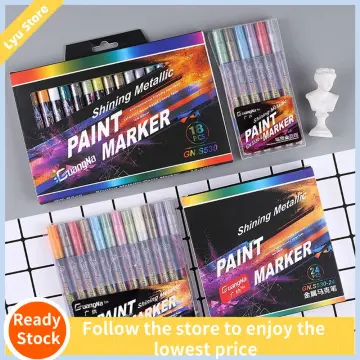12/24 Colors Markers Colored Pen Set Long-Lasting Special Craft