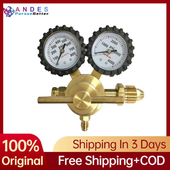 [Ready Stock] CGA580 Nut Connector Helium Argon Nitrogen Regulator