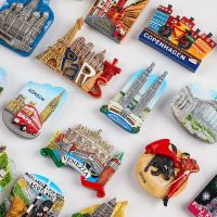 City Travel World Countries Tourist Souvenirs Fridge Magnets Handmade Resin Crafts Cute Magnetic Stickers Refrigerator Parts Accessories