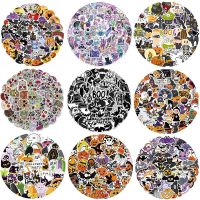 【LZ】◙  Halloween Horror Graffiti Sticker Festival Art Decoração legal Copa bagagem Telefone Scrapbook Capacete Presente engraçado do brinquedo do miúdo 50Pcs