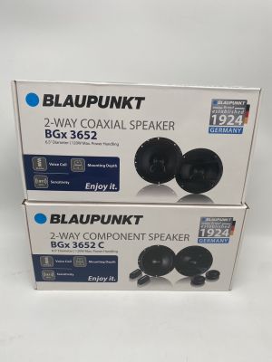 BLAUPUNKTลำโพงเสียงกลางแหลม 6.5 นิ้ว (แกนร่วม/แยกชิ้น) 2 ทาง กำลังขับ 120Watts. BLAUPUNKT รุ่น BGX 3652/ BGX 3652 C