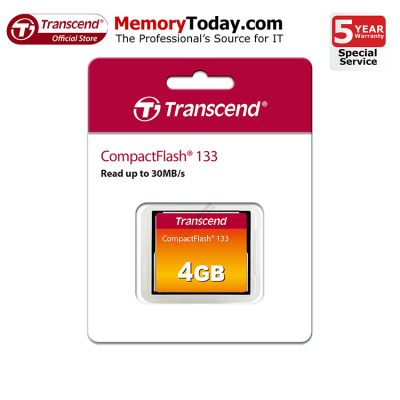 Transcend CompactFlash CF Card 133x 4GB (TS4GCF133)