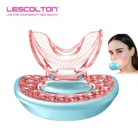 LESCOLTON Lip Plumper Enhancer Fuller Lips LED Light Therapy Silicone Lip Plumper Device Lip Care Tools For Women Rechargeable