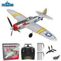 【LZ】 P47 Thunderbolt RC Plane RC Fighter Plane RTF Aircraft One-Key Acrobatic Warbird Avião Brinquedos Presentes 2.4G 4CH 400mm Wingspan