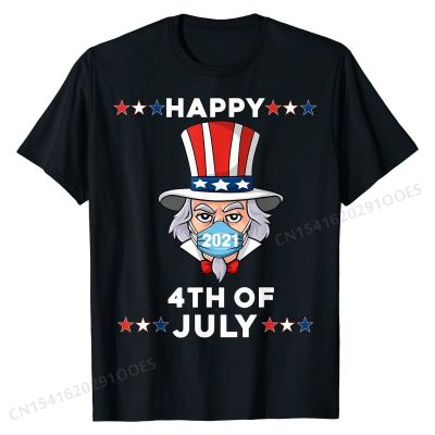 Uncle Sam In A Mask 4th Of July 2021 Funny Boys Kids Teens T-Shirt T Shirt Tops Tees New Design Cotton Unique Fitness Tight Men