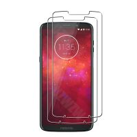 ﹍ 2pcs For Motorola Moto Z3 and Moto Z3 Play Premium Tempered Glass Screen Protector Protective Film HD Clear Protecting Guard