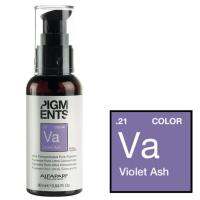 Alfaparf Pigments Color .21 Violet Ash แม่สีชนิดน้ำสีม่วง สำหรับเติมสีสำหรับสีเทา เทาหม่น 90 ml.