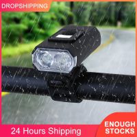 ▼☋ 1200LM Bicycle Riding Headlight USB LED Rechargeable Headlight Flashlight Portable Bicycle Safety Warning Tail Light