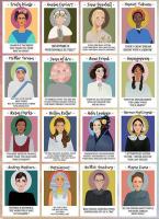 ✧﹍┇ Great Mighty Women in History Art ฟิล์มพิมพ์ผ้าไหมโปสเตอร์ Home Wall Decor 24x36inch