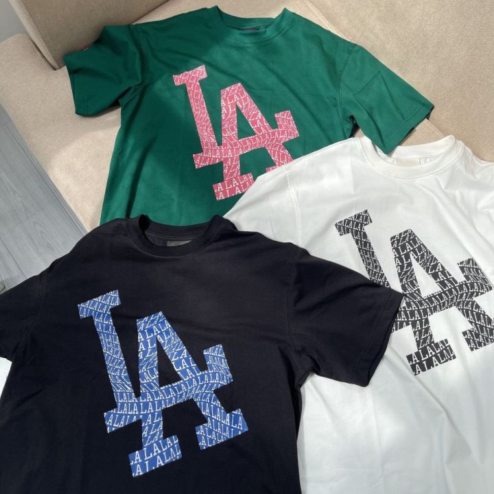 Áo Phông MLB Illusion Mega Overfit Short Sleeve Tshirt LA Dodgers  3ATS6002307BKS