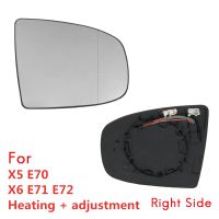 Rear View Mirror Side Mirror Glass Heated + Adjustment for X5 E70 2007-2013 X6 E71 E72 2008-2014