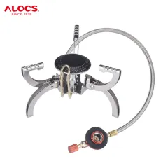 Camping Grill Gas Stove Adapter(Safety Stand),Input: Butane Canister,  Output: EN417 Lindal Valve Z10