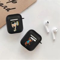 ►✙♕ French classic cartoon The Adventures of Tintin Soft silicon TPU Case for Airpods case Funny Frosting black Earphone Cover