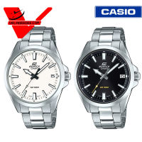 Casio Edifice นาฬิกาข้อมือผู้ชาย สายสแตนเลส (ประกัน CMG ศูนย์เซ็นทรัล1) รุ่น EFV-100D-1A (หน้าดำ) EFV-100D-7A (หน้าขาว)