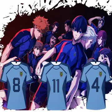 Anime Blue Lock Bachira Meguru Cosplay Costume Football Jersey