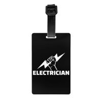 【DT】 hot  Custom Electrician Luggage Tag Privacy Protection Engineer Electrical Power Baggage Tags Travel Bag Labels Suitcase