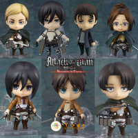 Nendoroid attack on titan GSC 375 Eren Yeager GSC 365 Mikasa GSC 390 Levi Ackerman GSC 775 Erwin Smith GSC 1123 Hange Zoë figure model โมเดล ผ่าพิภพไททัน เอเลน มิคาสะ รีไวล์ เนนโดรอยด์ ??