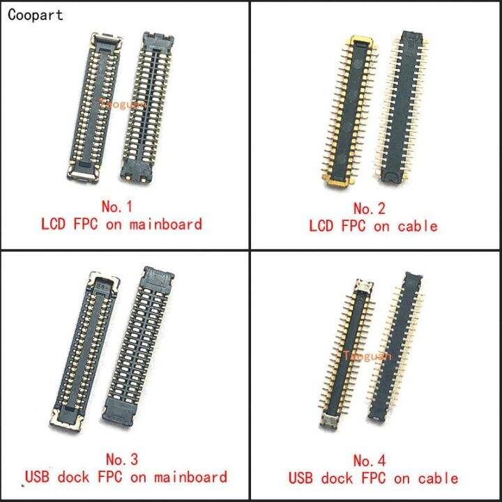 good-quality-anlei3-2ชิ้นหน้าจอแอลซีดีเชื่อมต่อ-fpc-พอร์ตแท่นชาร์จ-usb-บนเมนบอร์ด-redmi-note-สายเคเบิลสำหรับ-xiaomi-7-note-8-8t-note-7-pro-note-8-pro