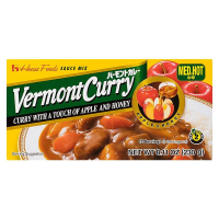 เฮ้าส์ เครื่องแกงกะหรี่ แบบก้อน เผ็ดกลาง 230 กรัม - Japanese Vermont Curry Medium Hot 12 Servings 230g