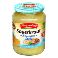 Hengstenberg Sauerkraut Bavarian Style เฮงสเตนเบิร์ก ซอร์เคราท์ บาวาเรียน สไตล์ กะหล่ำปลีดองปรุงรส สไตล์บาวาเรี่ยน 680 กรัม