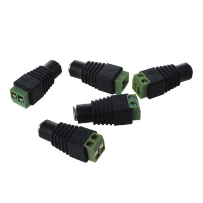 5X DC Power Female Jack 5.5X 2.1mm Connector Cable Adapter Plug CCTV DVR Camera