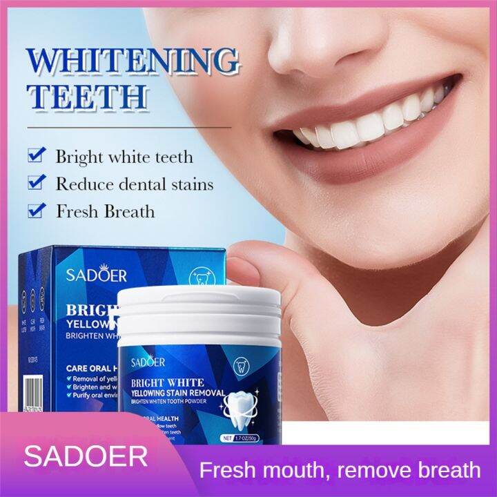 SADOER Tooth Cleaning Powder For Oral Cavity Bright White Teeth Mild ...