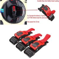 ஐ New 1PC Plastic Motorcycle Helmet Speed Clip Chin Strap Quick Release Pull Buckle Black Red Motorcycle Helmet Lock(1pc sell)