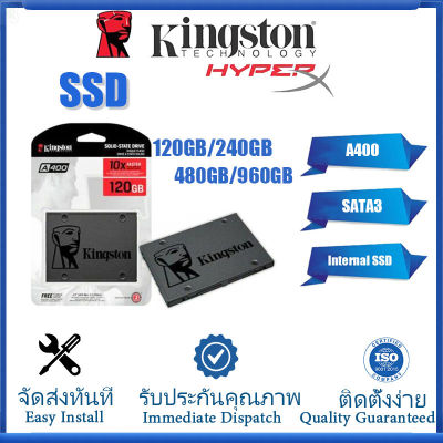 ลด 50% (พร้อมส่ง)(การจัดส่งที่รวดเร็ว)Kingston A400 120GB 240GB 480GB SSD SATA3 2.5inch Internal Solid State Drive  Notebook Desktop(ขายดี)