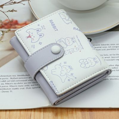 New Cute Bear Wallets for Women Small Hasp Girl Credit Card Holder for PU Leather Coin Purse Female Wallet Short