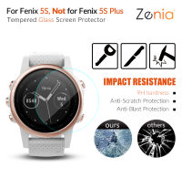 Zenia 2 ชิ้นฟิล์มป้องกันหน้าจอแบบเต็มสำหรับ Garmin Fenix 5S วินาที/5S วินาทีบวกนาฬิกา HD 9 h 2.5D นิรภัยกระจกป้องกันการระเบิดป้องกันรอยขีดข่วนฟิล์ม