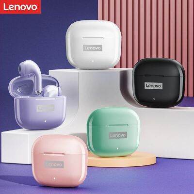 （Orange home earphone cover）   Lenovo LP40โปร Tws หูฟังไร้สายหูฟังเอียร์บัดชุดหูฟังบลูทูธการตัดเสียงรบกวนแบบแอคทีฟการควบคุมแบบสัมผัส250MAH