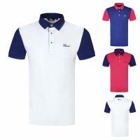 ◎ Titleist เสื้อยืดกางเกงเล่นกอล์ฟผู้ชายยี่ห้อ2023 Xia Qingcang,เสื้อยืดแขนสั้นระบายอากาศได้สำหรับกีฬากลางแจ้งเสื้อโปโลแบบแห้งเร็วเสื้อผ้าใส่คลุมเสื้อผ้าบอล