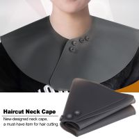 Barber Haircut Neck Cape Wrap Collar Shield Waterproof Silicone Hairdressing Hair Coloring Cutting Shield with Magnet Buckle