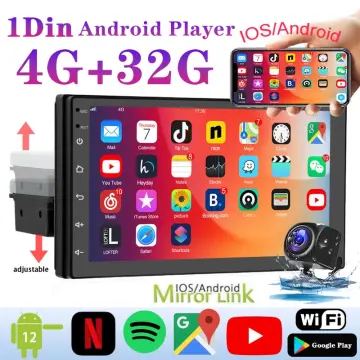 1 Din Autoradio Android 10 Car GPS Stereo Audio 10inch 4G+64G HDMI