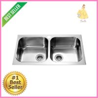 ซิงค์ฝัง 2หลุม MEX TWIN-B สเตนเลสBUILT-IN SINK MEX TWIN-B 2B STAINLESS STEEL **หมดแล้วหมดเลย**