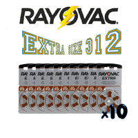 ถ่านเครื่องช่วยฟัง Rayovac เบอร์312 ของแท้ 100%  คุณภาพดี จากโรงงาน (10แผง) ผลิตจาก ประเทศอัังกฤษ