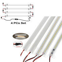 24H Delivery ?ERANPO 30ซม. 40ซม. 50ซม. อุตสาหกรรมแข็ง LED Light Bar Tube Strip DIY ตู้โชว์โคมไฟ220V 72LEDS