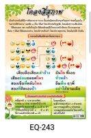 โครงสี่สุภาพ  EQ 243  โปสเตอร์สื่อการสอน หุ้มพลาสติก ขนาด 50 * 70 cm