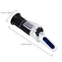 เครื่องวัดน้ำตาลแบบใช้มือถือ0-50 Brix Sugar Densimeter Concentration Tester For Fruit Juice Soup Refractometer With ATC