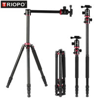 TRIOPO Tripod PMT-2504X8.C+D2A Carbon Fiber Adjustable Tripod Aluminum Ball Head