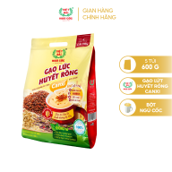 Combo 5 sản phẩm Bột ngũ cốc Gạo lức huyết rồng Canxi Việt Đài túi 600g thumbnail