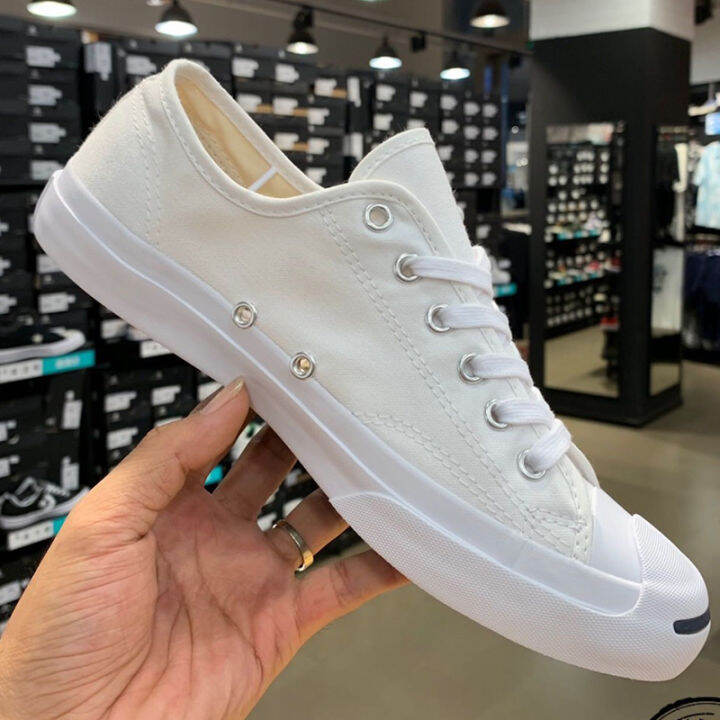 converse-jack-purcell-white-ยอดฮิต-ลดราคาพิเศษสุดๆ-รองเท้าลำลองสีขาว-อย่างดีรองเท้าลำลองสำหรับคู่รัก-รองเท้าผู้หญิงรองเท้าผู้ชาย