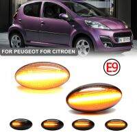 ไฟกระพริบเครื่องหมายด้านข้างแบบไดนามิกสำหรับ Peugeot 206 107 307 407พันธมิตรผู้เชี่ยวชาญด้าน Citroen Berlingo Xsara Elysee C5 C3ที่กระโดด (10)