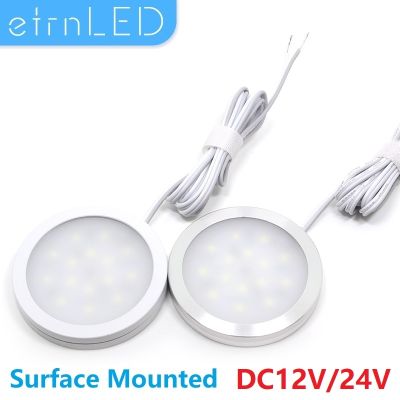 【CW】 etrnLED Led 12V 24V Ultra Thin Ceiling Mounted Dimmable Round Lamp Interior Cabinet