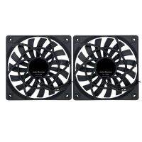 2X Mute 120mm 12cm PWM Cooling Fan Slim 12mm,New 120X120X12mm DC 12V 0.25A 1400RPM Computer PC Case Chassis Cooler Quiet