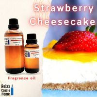 หัวน้ำหอมแท้ กลิ่น Strawberry Cheesecake Fragrance oil เกรดพรีเมียม สำหรับเทียนเเละเครื่องหอม 30ml/100ml-