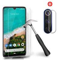 ♨ 2 in 1 Tempered Glass For Xiaomi Mi A3 Screen Protector Protective Glas On The For Xiaomi Mi A3 Camera Lens Film Xiaomia3 MiA 3