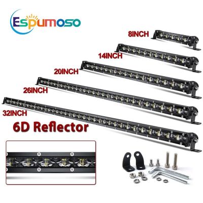 [Hot K] 1PC 6D เลนส์ไฟ LED 12V 8 "14" 20 "26" 32 "38" นิ้ว Spot Flood Combo ไฟ LED Work Light สำหรับ SUV 4X 4ขับรถวิบาก ATV รถบรรทุกรถแทรกเตอร์