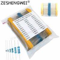 ● 600pcs/set 30 Kinds 1/4W Resistance 1 Metal Film Resistor Pack Assorted Kit 1K 10K 100K 220ohm 1M Resistors 300pcs/set